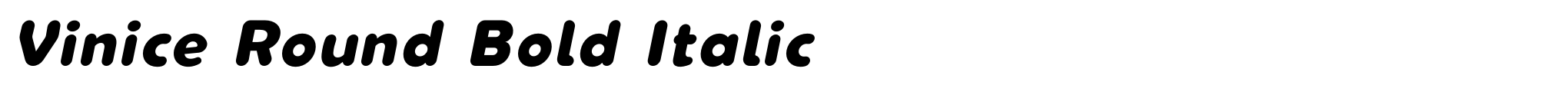 Vinice Round Bold Italic image